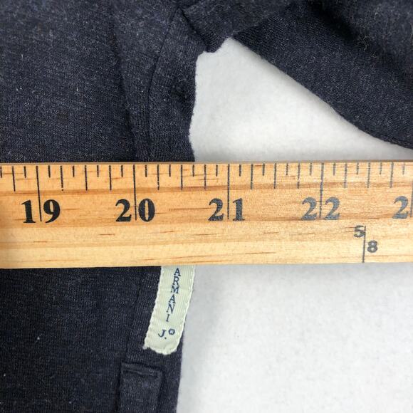 Vintage Armani Jeans Women's Wrap Cardigan XL Black/Gray Open Front - XL - Picture 12 of 14